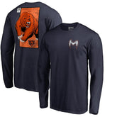 Chicago Bears Midway Monster Long Sleeve T-Shirt Navy
