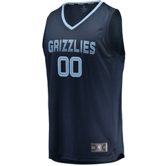 NBA Memphis Grizzlies Fast Break Custom Replica Jersey Navy - Icon Edition