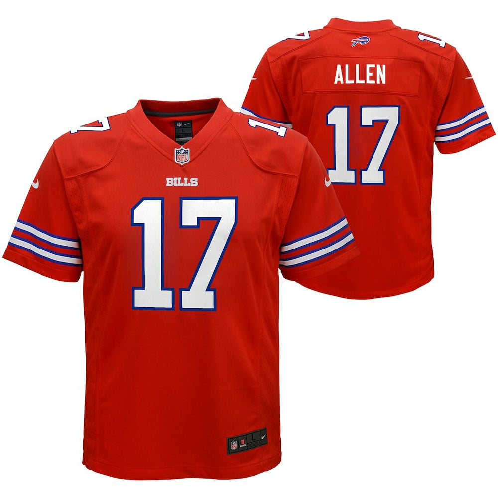 NFL Josh Allen Buffalo Bills Youth Game Jersey - Red