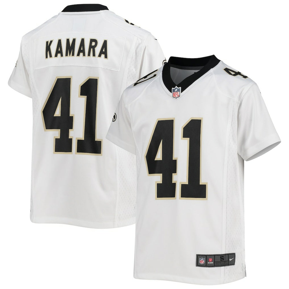 NFL Alvin Kamara New Orleans Saints Youth Game Jersey - White