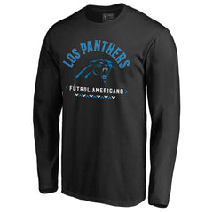 Carolina Panthers Futbol Americano Long Sleeve T-Shirt Black