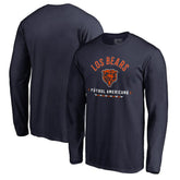 Chicago Bears Futbol Americano Long Sleeve T-Shirt Navy
