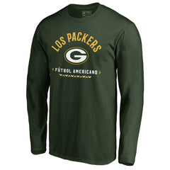 Green Bay Packers Futbol Americano Long Sleeve T-Shirt Green