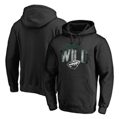 NHL Minnesota Wild Arch Smoke Pullover Hoodie - Black