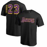 LeBron James Los Angeles Lakers Sidesweep Name & Number T-Shirt Black