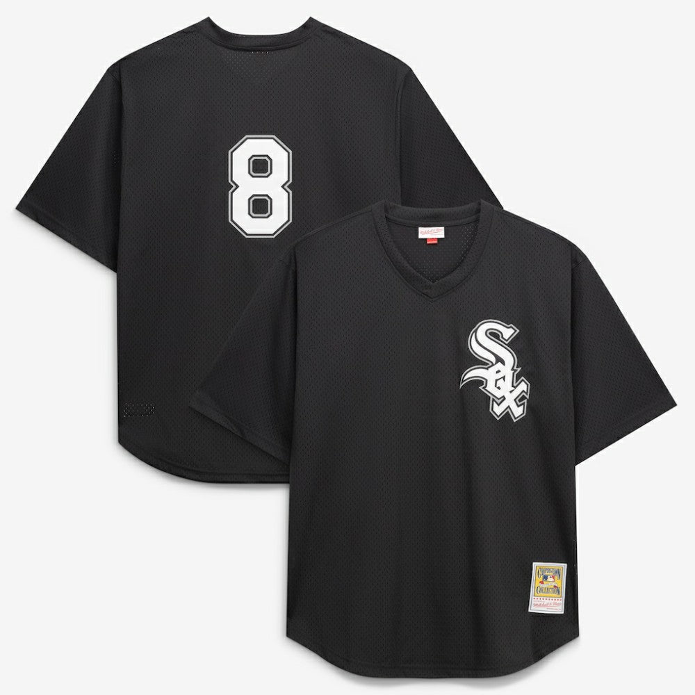 MLB Bo Jackson Chicago White Sox Mitchell & Ness Cooperstown Collection Big & Tall Mesh Batting Practice Jersey - Black