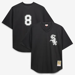 MLB Bo Jackson Chicago White Sox Mitchell & Ness Cooperstown Collection Big & Tall Mesh Batting Practice Jersey - Black