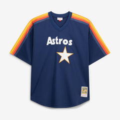 MLB Nolan Ryan Houston Astros Mitchell & Ness Cooperstown Collection Big & Tall Mesh Batting Practice Jersey - Navy