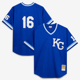 MLB Bo Jackson Kansas City Royals Mitchell & Ness Cooperstown Collection Big & Tall Mesh Batting Practice Jersey - Royal