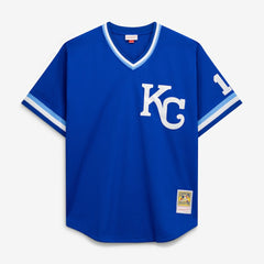 MLB Bo Jackson Kansas City Royals Mitchell & Ness Cooperstown Collection Big & Tall Mesh Batting Practice Jersey - Royal