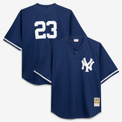 MLB Don Mattingly New York Yankees Mitchell & Ness Cooperstown Collection Big & Tall Mesh Batting Practice Jersey - Navy