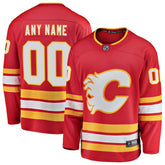 NHL Calgary Flames Fanatics Home Breakaway Custom Jersey - Red