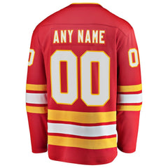 NHL,Custom Calgary Flames Fanatics Home Breakaway Custom Jersey - Red