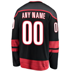 NHL Carolina Hurricanes Fanatics Home Breakaway Custom Jersey - Black
