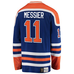 NHL Mark Messier Edmonton Oilers Fanatics Premier Breakaway Retired Player Jersey - Blue