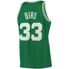NBA Larry Bird Boston Celtics 1985/86 Big & Tall Hardwood Classics Swingman Jersey - Kelly Green