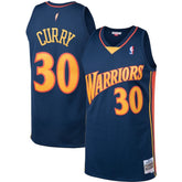 NBA Stephen Curry Golden State Warriors 2009/10 Big & Tall Hardwood Classics Swingman Jersey sale - Navy