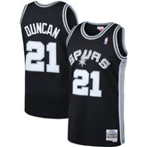 NBA Tim Duncan San Antonio Spurs 1998/99 Big & Tall Hardwood Classics Swingman Jersey - Black