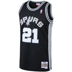 NBA Tim Duncan San Antonio Spurs 1998/99 Big & Tall Hardwood Classics Swingman Jersey - Black