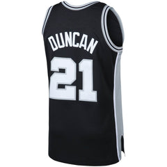 NBA Tim Duncan San Antonio Spurs 1998/99 Big & Tall Hardwood Classics Swingman Jersey - Black