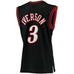 NBA Allen Iverson Philadelphia 76ers 2000/01 Big & Tall Hardwood Classics Swingman Jersey - Black