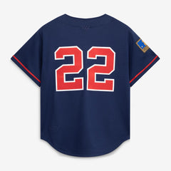MLB Bo Jackson California Angels Mitchell & Ness Cooperstown Collection Mesh Batting Practice Button-Up Jersey - Navy
