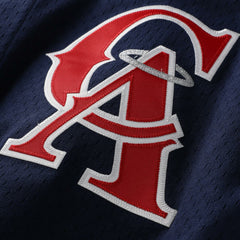 MLB Bo Jackson California Angels Mitchell & Ness Cooperstown Collection Mesh Batting Practice Button-Up Jersey - Navy