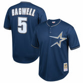 MLB Jeff Bagwell Houston Astros Mitchell & Ness Youth Cooperstown Collection Mesh Batting Practice Jersey - Navy