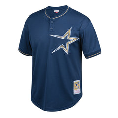 MLB Jeff Bagwell Houston Astros Mitchell & Ness Youth Cooperstown Collection Mesh Batting Practice Jersey - Navy