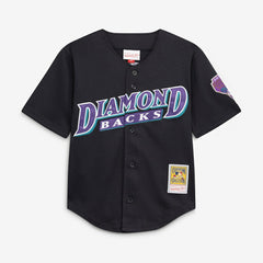 MLB Randy Johnson Arizona Diamondbacks Mitchell & Ness Youth Cooperstown Collection Mesh Batting Practice Jersey - Black