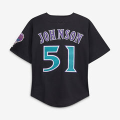 MLB Randy Johnson Arizona Diamondbacks Mitchell & Ness Youth Cooperstown Collection Mesh Batting Practice Jersey - Black
