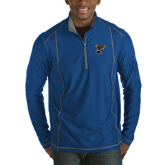 NHL St. Louis Blues Antigua Tempo Desert Dry Half-Zip Pullover Jacket - Royal