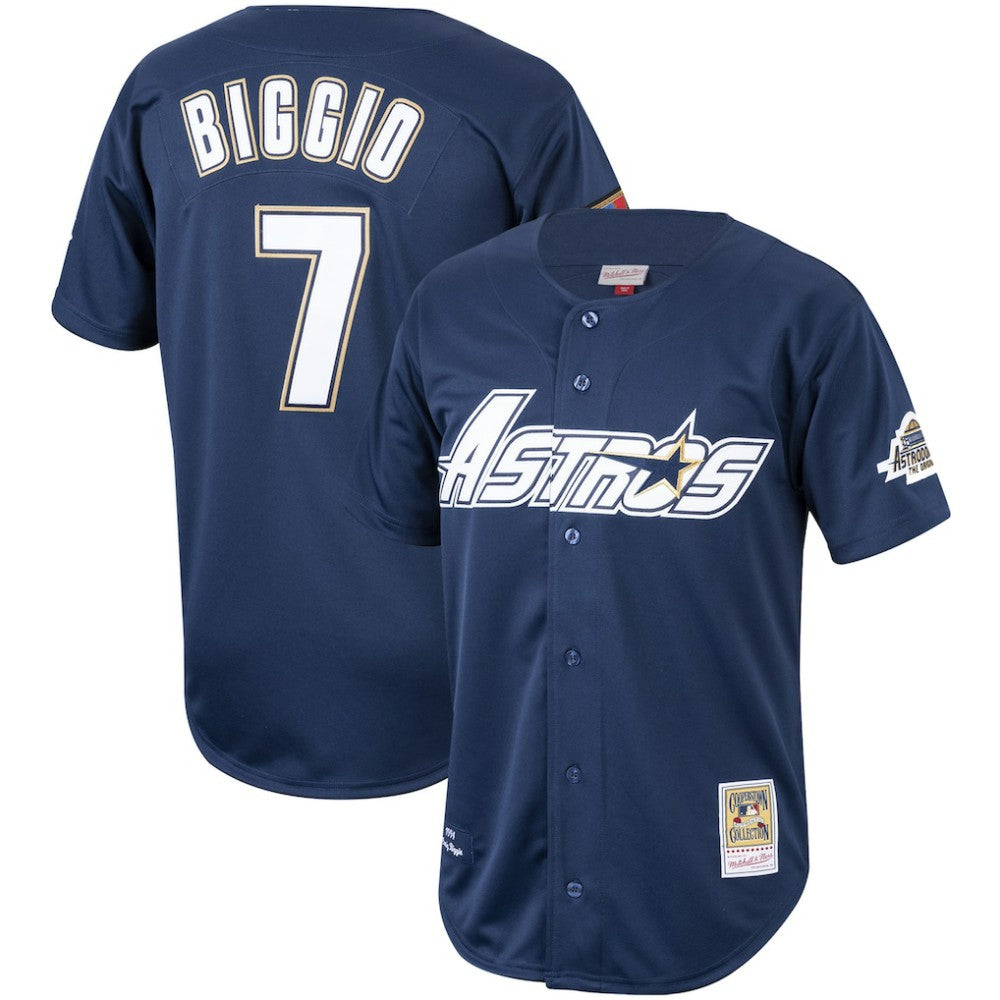 MLB Craig Biggio Houston Astros Mitchell & Ness Cooperstown Collection 1994 Authentic Jersey - Navy