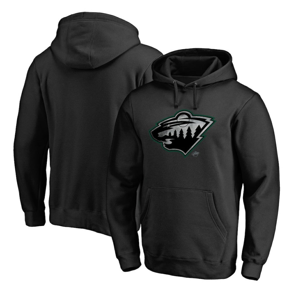 NHL Minnesota Wild Core Smoke Pullover Hoodie - Black