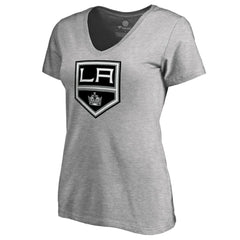 NHL Los Angeles Kings Women's Team Alternate V-Neck T-Shirt - Heather Gray