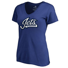 NHL Winnipeg Jets Women's Team Alternate V-Neck T-Shirt - Blue