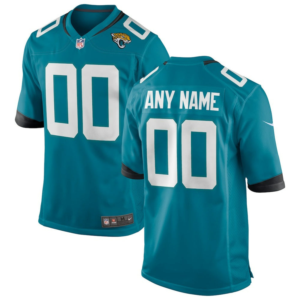 NFL Jacksonville Jaguars Youth Custom Game Jersey - Teal