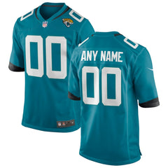 NFL Jacksonville Jaguars Youth Custom Game Jersey - Teal