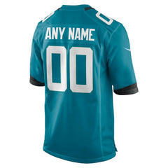NFL Jacksonville Jaguars Youth Custom Game Jersey - Teal