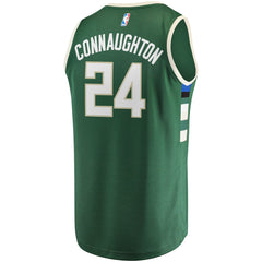 NBA Pat Connaughton Milwaukee Bucks Fast Break Replica Jersey - Icon Edition - Hunter Green