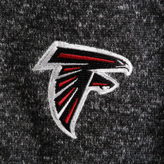 Atlanta Falcons Antigua Fortune Quarter-Zip Pullover Jacket Heather Black