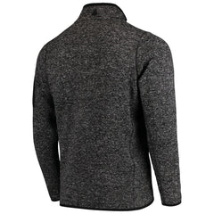 Buffalo Bills Antigua Fortune Quarter-Zip Pullover Jacket Heathered Black
