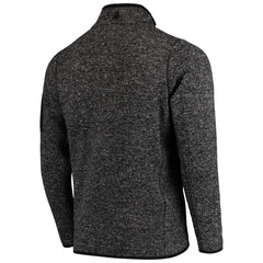 Denver Broncos Antigua Fortune Quarter-Zip Pullover Jacket Heather Black