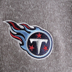 Tennessee Titans Antigua Fortune Quarter-Zip Pullover Jacket Charcoal