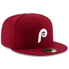 Philadelphia Phillies New Era Alternate 2 Authentic Collection On-Field 59FIFTY Fitted Hat - Maroon Hats
