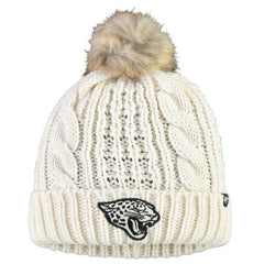 Jacksonville Jaguars '47 Women's Meeko Cuffed Knit Hat With Pom Cream