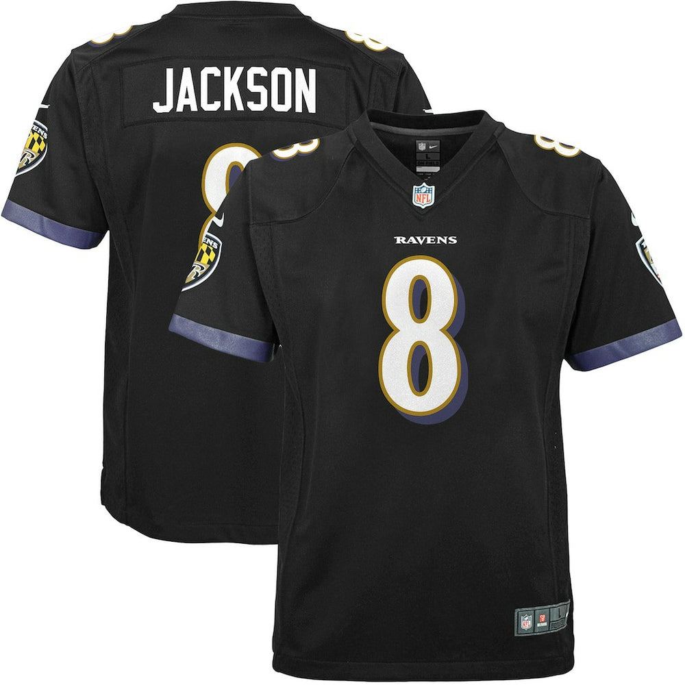 NFL Lamar Jackson Baltimore Ravens Youth Game Jersey - Black