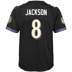 NFL Lamar Jackson Baltimore Ravens Youth Game Jersey - Black