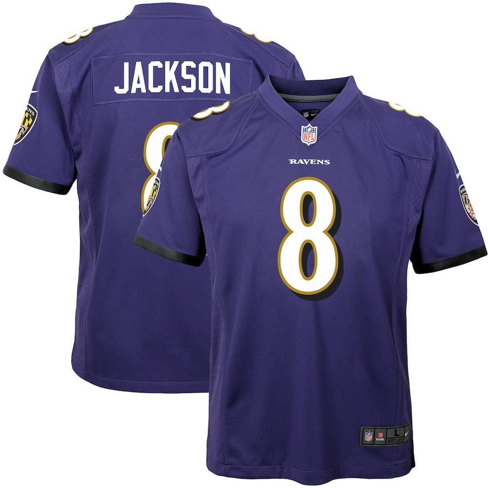 NFL Lamar Jackson Baltimore Ravens Youth Game Jersey - Purple