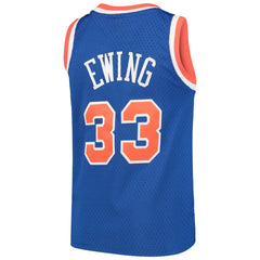 NBA Patrick Ewing New York Knicks Youth Hardwood Classics Swingman Throwback Jersey - Blue